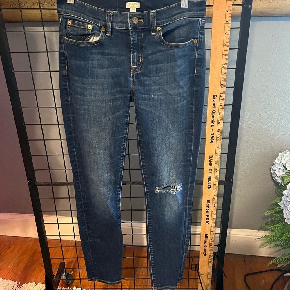 J. Crew Dark Blue Skinny Jeans 26 x 28